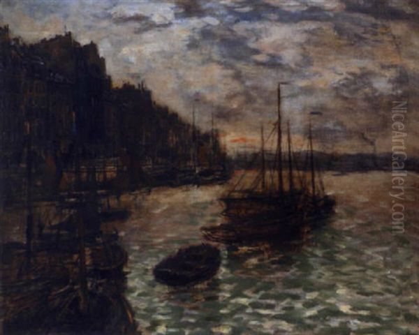 Bateaux Dans Un Port En Normandie - view 1
