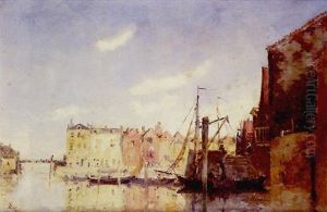 Le Port De Dordrecht by Frank Myers Boggs