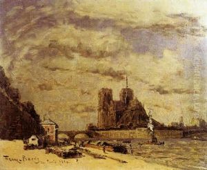 Vue De Paris, Notre Dame by Frank Myers Boggs