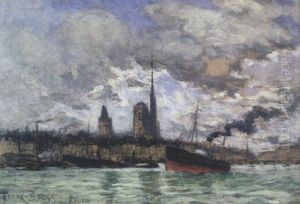 Port De Rouen by Frank Myers Boggs