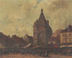 Market Day, Dreux by Frank Myers Boggs