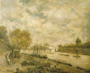 Les Quais De La Seine, Paris by Frank Myers Boggs