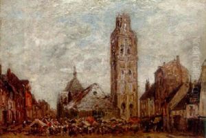 A Market Square by Frank Myers Boggs