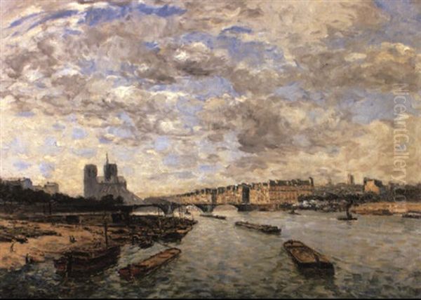 La Seine Vue Du Pont D'austerlitz - view 1