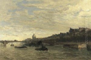La Seine Et Le Pont Du Carroussel