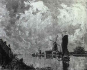 Canal En Hollande by Frank Myers Boggs