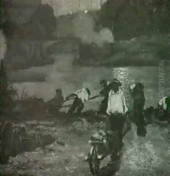 Waterfront Night Laborers - view 1
