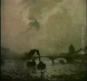 Le Pont Des Arts And L'institute De France by Frank Myers Boggs