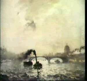 Boats On The Seine by Frank Myers Boggs