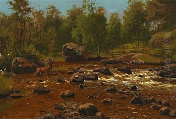 Landscape With A Stag - view 1