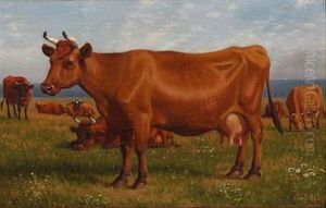Grazing Cows by Carl Henrik Bogh
