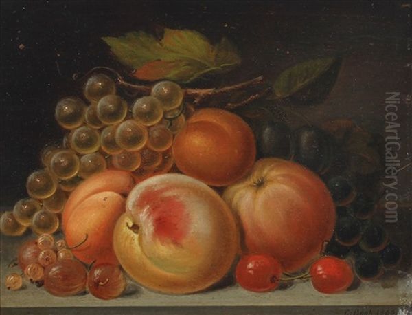 Still Life With Peaches, Apricots And Grapes - view 1