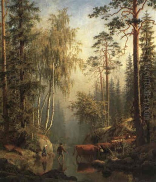 Kuhherde Am Waldbach - view 1