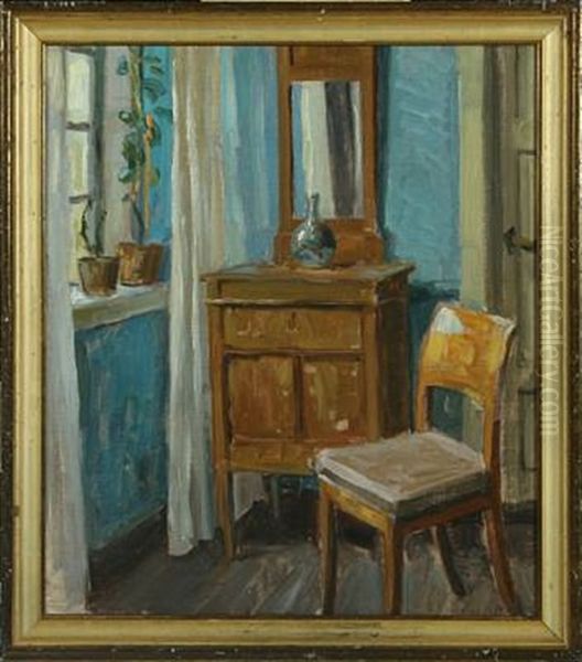 Interior With A Dresser, A Chair And Plants - view 1