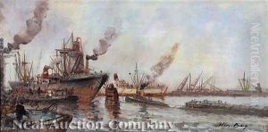 Harbor Scene Harbor Scene