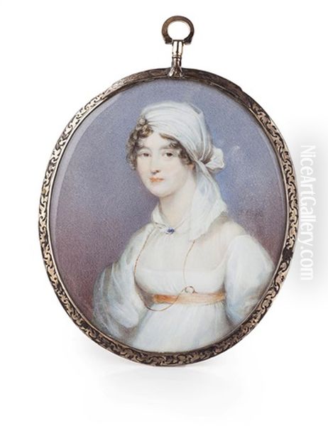Miniature Portrait Of A Young Lady - view 1