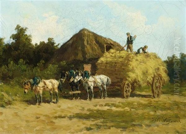 Unloading The Haywagon - view 1