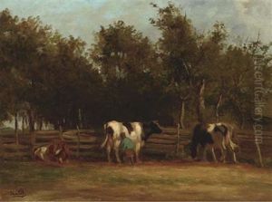 Milking Time by Herman Bogman I