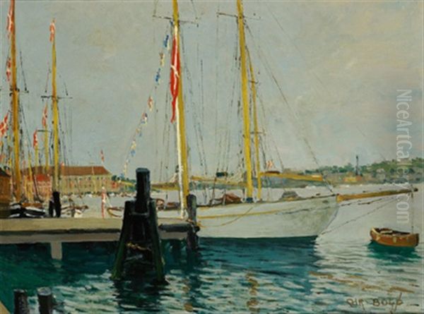 Hafen Mit Segelschiffen - view 1