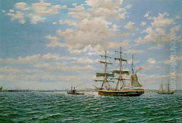 The Entrance To Copenhagen Harbour - view 1
