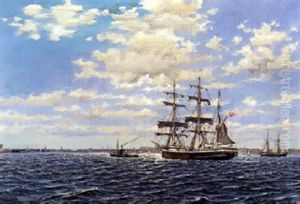 Indsejlingen Til Kobenhavns Havn by Christian Bogo