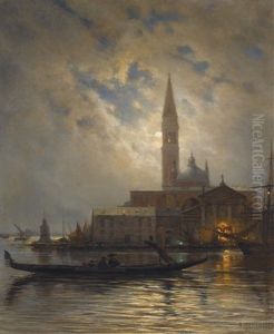 Venice By Moonlight by Aleksei Petrovich Bogolyubov