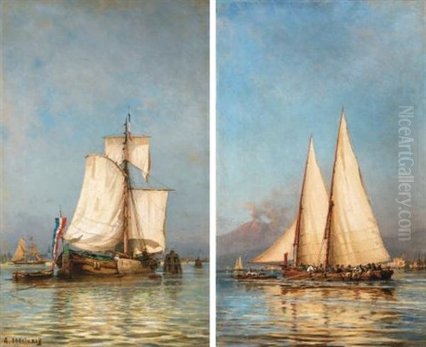 A Pair Of Sailing Boats, Holland And Naples - view 1