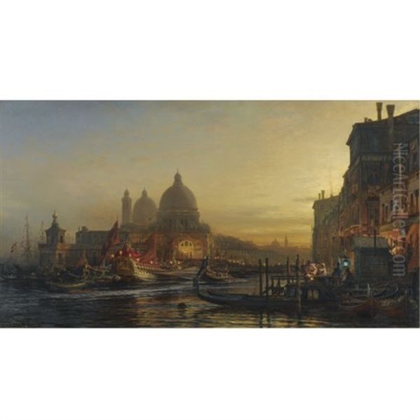 The Eve Of The Celebration, Santa Maria Della Salute, Venice - view 1