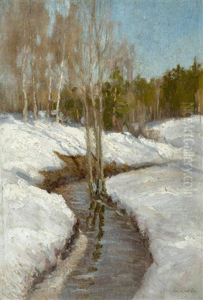 Winterliche Flusslandschaft - view 1