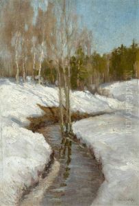 Winterliche Flusslandschaft