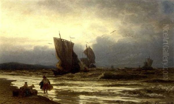 Fishermen Returning With Their Catch - view 1