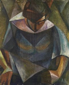 Frauenportrait Im Kubistischen Stil by Aleksandr Konstantinovich Bogomazov