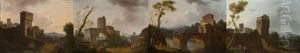 Paysages Italiens Neoclassiques (set Of 4) by Nicolas Didier Boguet