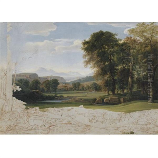 Landscape In The Roman Campagna - view 1