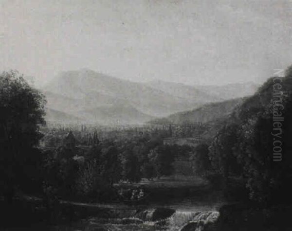 Paysage Italien A La Cascade - view 1