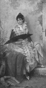 Bildnis Einer Jungen Sudlanderin In Bunter Tracht by August Boehm