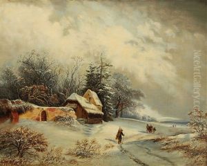 Winterscape by Edouard Boehm