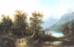 Landschaft Mit Reisigsammlern