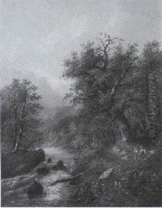 Motiv Aus Dem Etschthale by Edouard Boehm