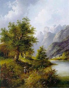 Partie Aus Tirol by Edouard Boehm