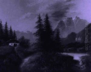 Idyllische Landschaft by Edouard Boehm