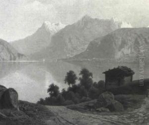 Bergsee Im Sommer by Edouard Boehm