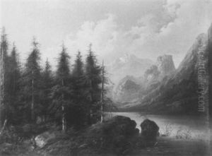 Sommerlicher Alpensee Sommerlicher Alpensee