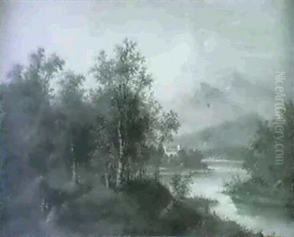 Landscape With Figures And Lake - view 1