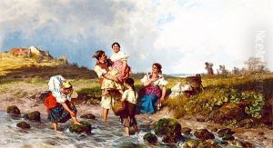 Brook Side, 1878 by Pal (Paul) Boehm