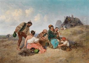 Die Wahrsagerin by Pal (Paul) Boehm