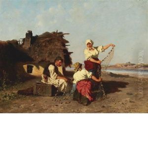 Repairing The Nets And Respite From Haying (2 Works) by Pal (Paul) Boehm