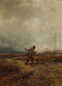 Angler In Moorlandschaft