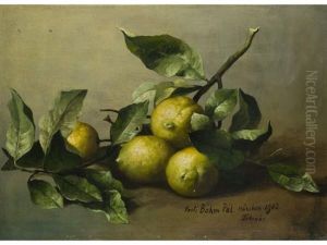 Stilleben Mit Zitrusfruchten by Pal (Paul) Boehm