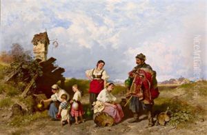 Rast In Der Ungarischen Puszta